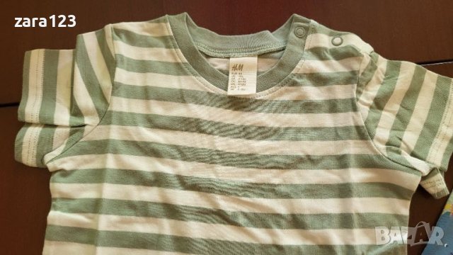 3 нови тениски за момче H&M, 80см, снимка 4 - Бебешки блузки - 45430362