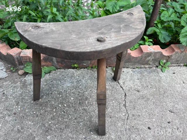 старо селско  битово столче , снимка 5 - Други - 50462380