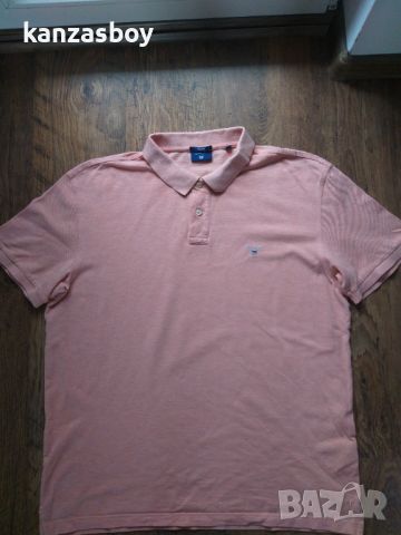 GANT Men's Polo - страхотна мъжка тениска 2ХЛ, снимка 4 - Тениски - 45456386