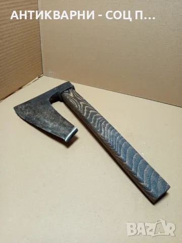 Соц Стар Дърводелски Инструмент Сечиво Голяма Брадва Кривица., снимка 4 - Антикварни и старинни предмети - 50436786