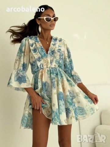 Елегантна дамска рокля, 3цвята , снимка 8 - Рокли - 53939581