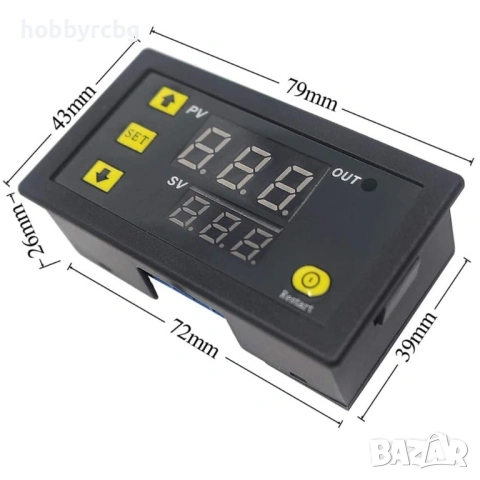 Терморегулатор на 220V термоконтролер термостат XH-W3230, снимка 5 - Друга електроника - 38940949