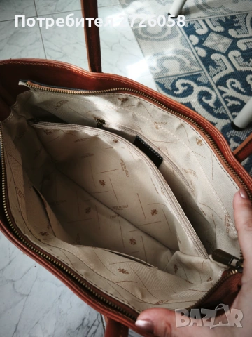 Италианска чанта от естествена кожа , снимка 5 - Чанти - 53768886