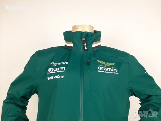 Aston Martin x Hugo Boss F1 Team Rain - Оригинално мъжко яке р-р M, снимка 7 - Якета - 52669118