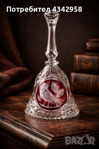 Hofbauer .Винтидж кристален звънец.Германия.1970-те