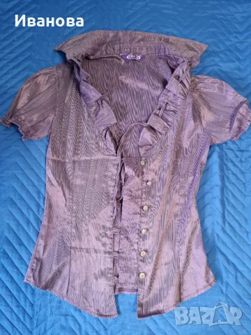 Дамска риза в лилаво