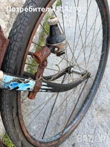 Винтидж градски велосипед с пружинна кожена седалка за реставрация, снимка 13 - Други ценни предмети - 53863188