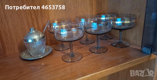 Стъклени, кристални и керамични чаши фруктиери и други, снимка 2 - Сервизи - 52822354