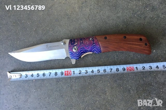 Сгъваем автоматичен нож Browning DA142 100x230 , снимка 7 - Ножове - 53950656