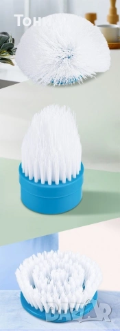 Електрическа четка за почистване на баня Spin scrubber/ Четката работи с акумулаторна батерия., снимка 9 - Друга електроника - 53502808