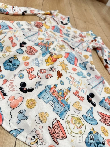 Disney детска рокля с невероятен принт, размер 98-104см, снимка 3 - Детски рокли и поли - 53156679