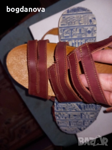 Дамски летни сандали от естествена кожа, 39 номер, снимка 10 - Сандали - 53987062