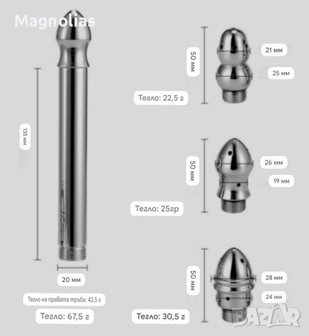 Интимен Душ 3 - Части Комплект , снимка 7 - Душове - 53863835