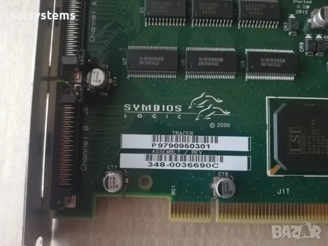 LSI Symbios Logic Dual Channel SCSI Controller Card SYM22802 PCI, снимка 5 - Други - 47897823