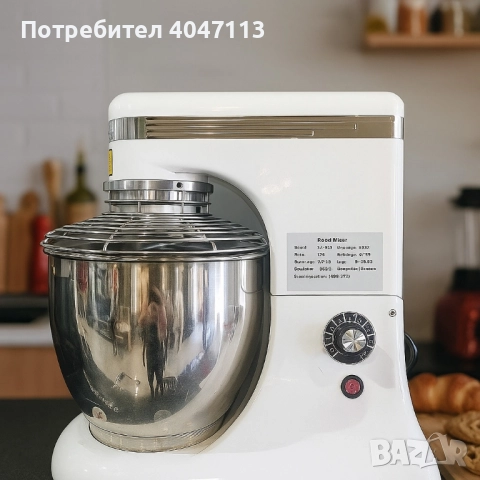 Планетарен миксер ST-BH7 – 7L професионален помощник в кухнята, снимка 2 - Миксери - 51825644