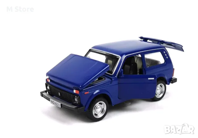 Метална кола Lada Niva, Със светлини и звуци, 1:18, снимка 2 - Коли, камиони, мотори, писти - 48147289