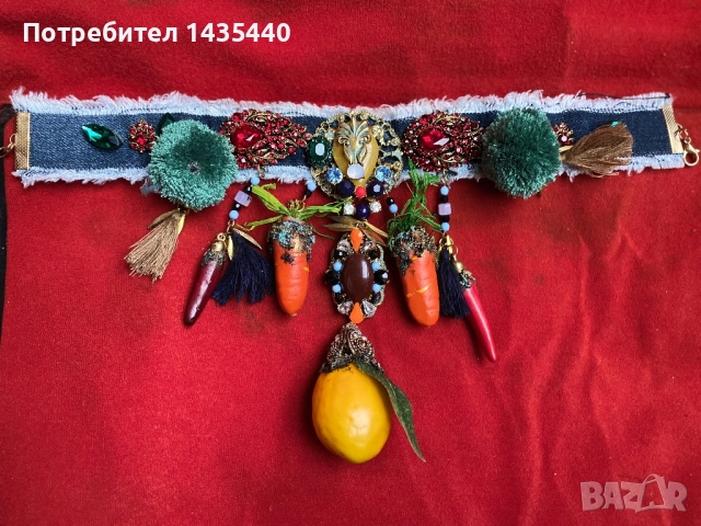 Чокър от серията “Забранения плод” на дизайнерката Анелия Милчева, снимка 3 - Колиета, медальони, синджири - 52228702