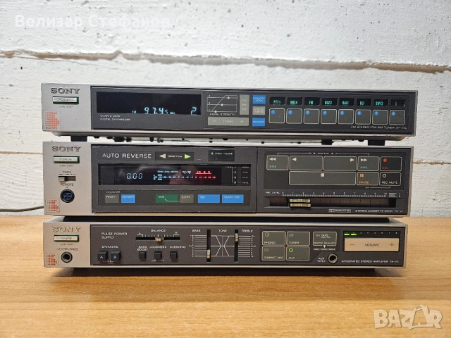 🎵 Продавам винтидж Hi-Fi система SONY (TA-V5 / ST-V5L / TC-V7)