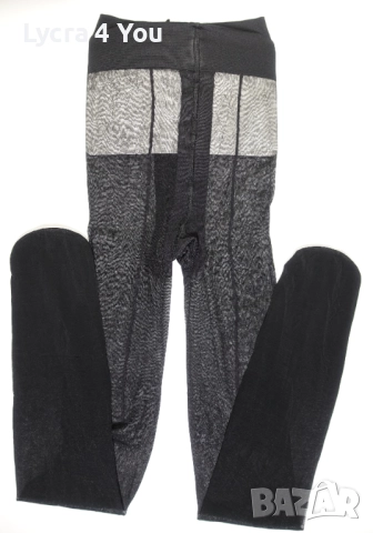 One size черен чорапогащник с ръб , снимка 2 - Бельо - 52701539