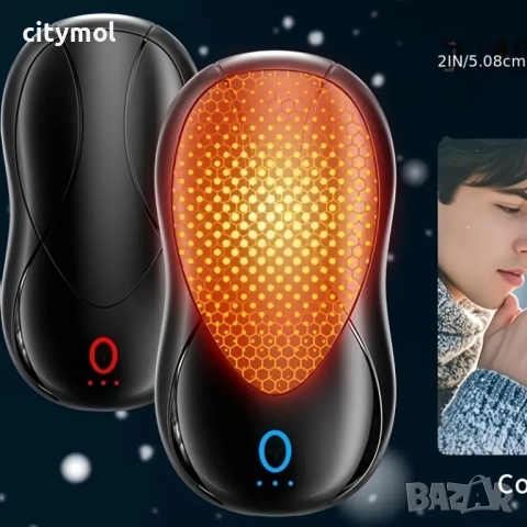 2 бр. акумулаторни грейки за ръце, 6000mAh, за многократна употреба за къмпинг/туризъм/пътуване/рабо