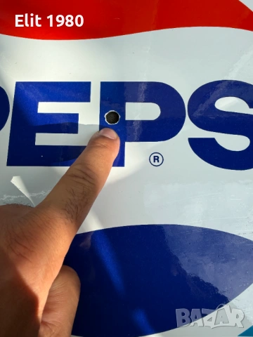 Продавам емайлирана табела PEPSI COLA, снимка 4 - Антикварни и старинни предмети - 53092099