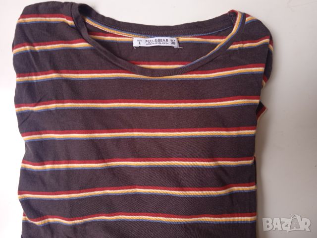 САМО 3 лв.  - Pull & Bear оригинална дамска тениска , снимка 1 - Тениски - 45342536