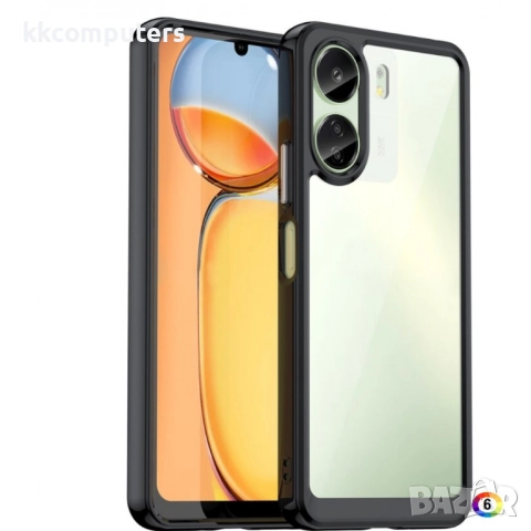 Xiaomi Redmi 13C / Poco C65 4G Силиконов Калъф Transparent TPU и Протектор