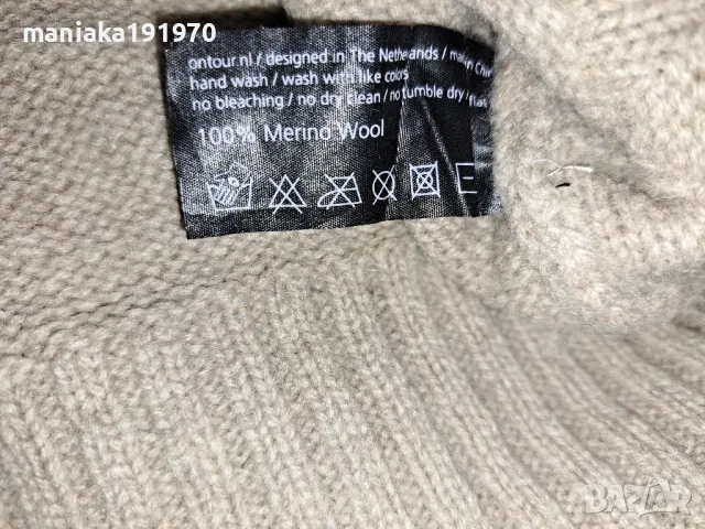 ONTOUR (XL) мъжки дебел пуловер мерино 100% Merino Wool, снимка 7 - Пуловери - 48217227