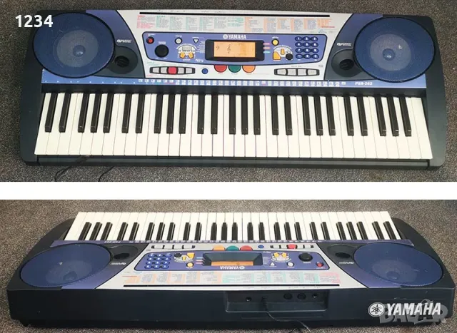 синтезатор клавир YAMAHA PSR-262 пиано динамична клавиатура 5 октави, снимка 1 - Синтезатори - 49442607