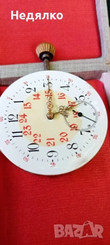 Glaschutte, механизъм за джобен часовник, оригинал , снимка 2 - Антикварни и старинни предмети - 51339516