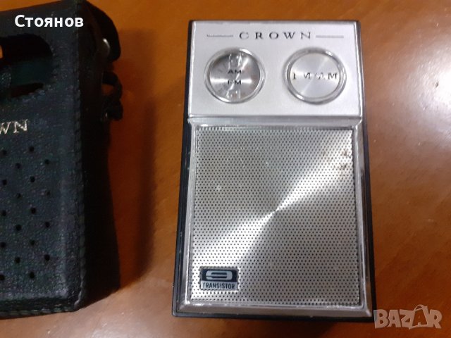 Crown Transistor Radio, Model TRF-16, FM-AM Bands, 9 Transistors, Made In Japan, снимка 1 - Радиокасетофони, транзистори - 45039423