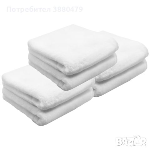бели хавлии 80 см х 40 см, снимка 1 - Хавлиени кърпи - 46281084