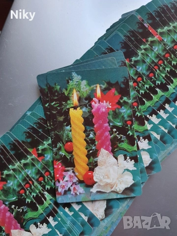 Коледни карти за игра 52 броя, снимка 3 - Карти за игра - 53635491