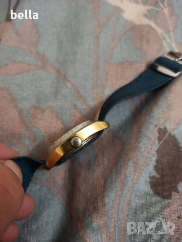 Мъжки стар позлатен часовник Pratina 17 камъка позлата отлично запазена, снимка 5 - Антикварни и старинни предмети - 53707934