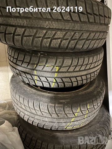 Продавам железни джанти с зимни гуми Michelin Alpin 185/60/15 , 5х100, снимка 14 - Гуми и джанти - 53108181