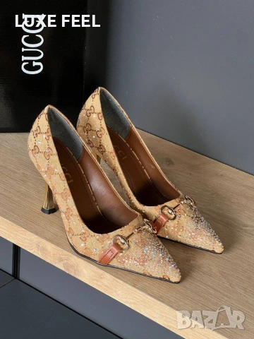 GUCCI 💎 Дамски Обувки , снимка 3 - Дамски обувки на ток - 53359711