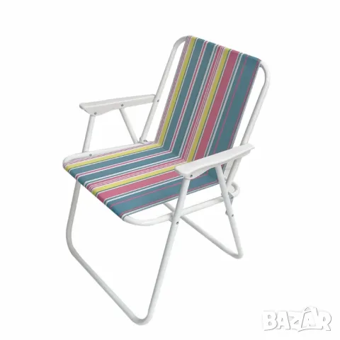 Плажен сгъваем стол цветни РАИТА 73*52*43cm  Без избор на Цвят ., снимка 4 - Градински мебели, декорация  - 49885084