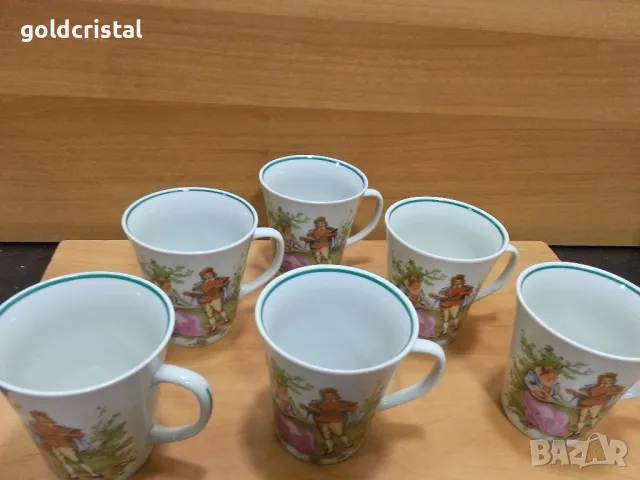 Стар полски порцелан чаши за чай , снимка 7 - Антикварни и старинни предмети - 49691225