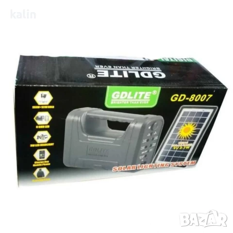 Комплект соларна осветителна система GDLITE GD-8007, снимка 2 - Лед осветление - 50801249