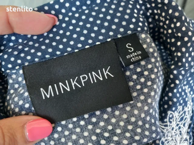 Дамска блуза MINKPINK размер S, снимка 7 - Ризи - 46943520