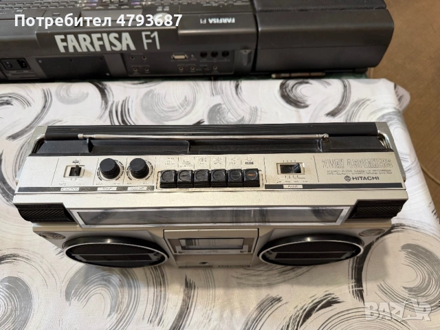 Касетофон Hitachi, снимка 4 - Радиокасетофони, транзистори - 54258060