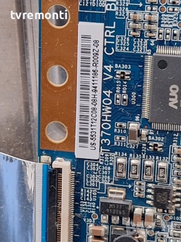 TCon BOARD ,T370HW04, V4 ,CTRL BD  for, LG модел  32LE4500 32inc DISPLAY T315HW05 V.3 , снимка 2 - Части и Платки - 53911947