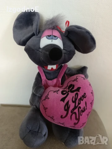 Влюбена мишка, Мишка със сърце I love you , снимка 1