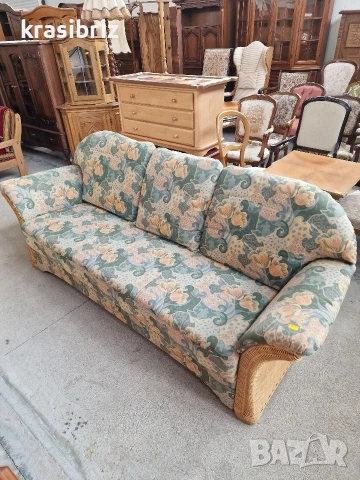 Диван 3-ка -Естествен Ратан-внос от Германия!