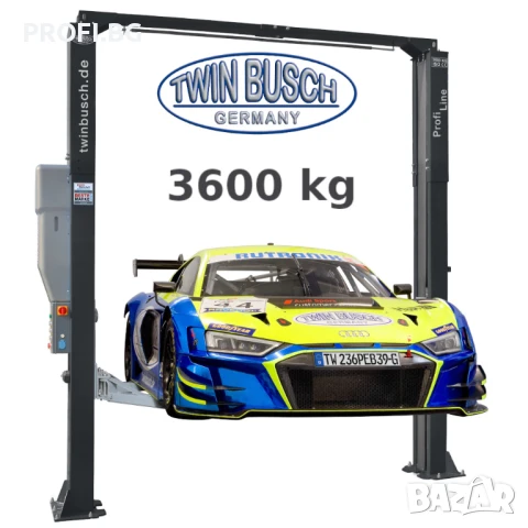Подемник двуколонен 3.6t горна синхронизация ел.магнитнo заключване TWIN BUSCH