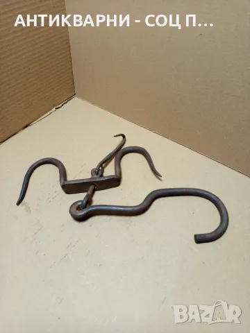 Соц Стар Ръчно Кован Ченгел За Дране На Животни., снимка 4 - Антикварни и старинни предмети - 50225637