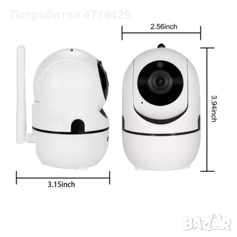 Wi fi камера с облак, снимка 2 - HD камери - 53227403