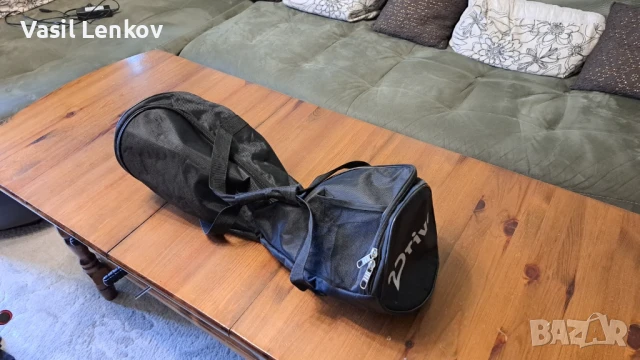 Черен сак за ховърборд 8 инча (20.3см) (като нов) 