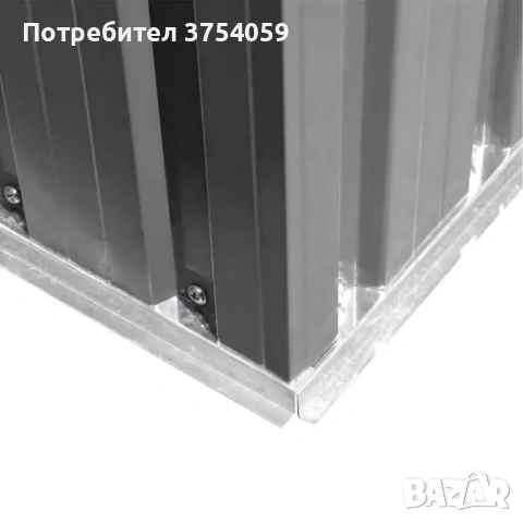 Метална градинска къща за инструменти с вентилация и заключване, снимка 8 - Градински мебели, декорация  - 53124488