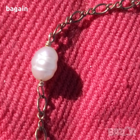 Перлена огърлица, дубле, позлата., снимка 5 - Колиета, медальони, синджири - 53663985